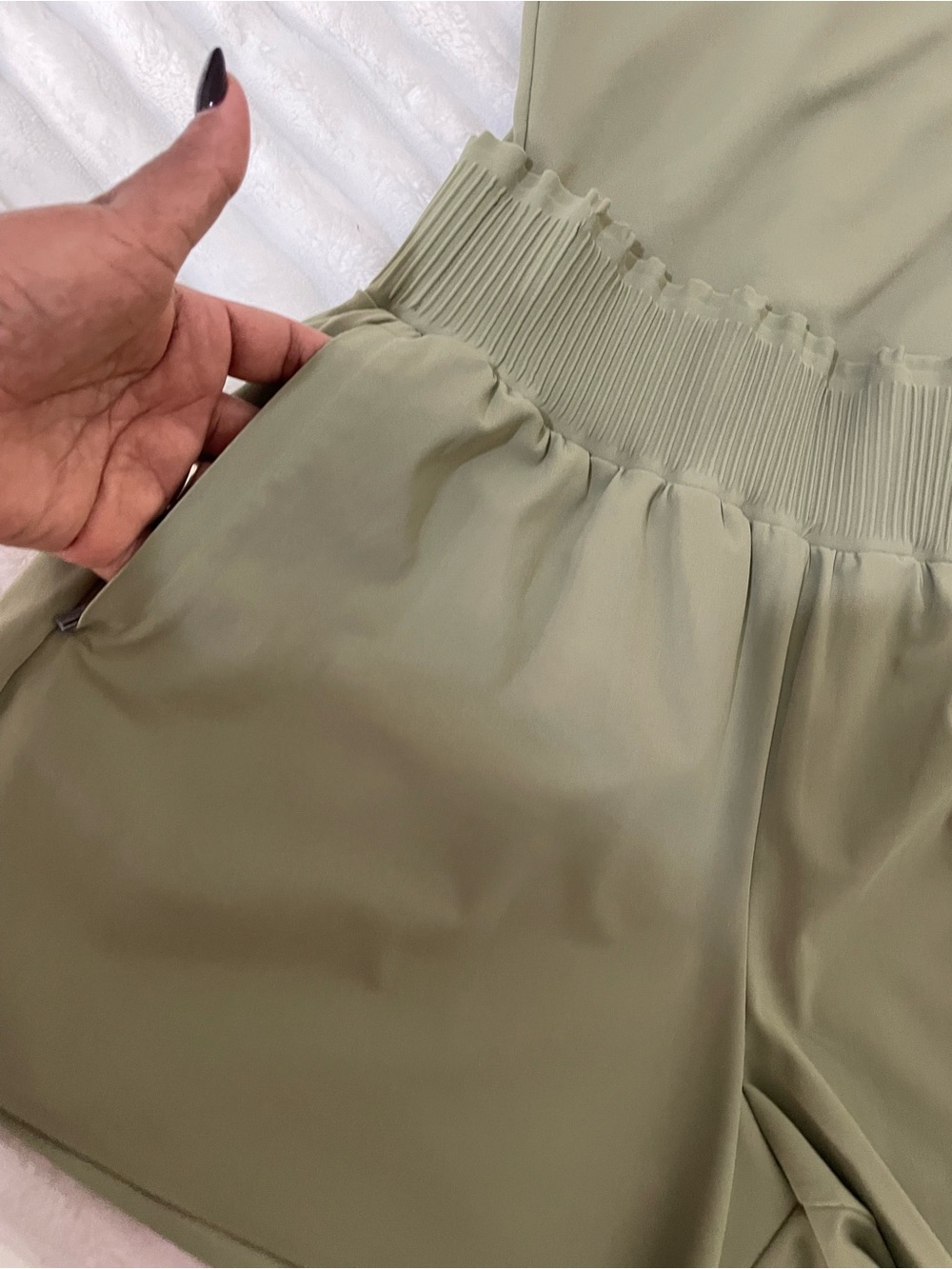 Athleta Light Olive Green Activewear Romper - Picture 11 of 11